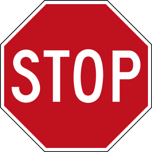 Stopschild. Quelle wikimedia commons.